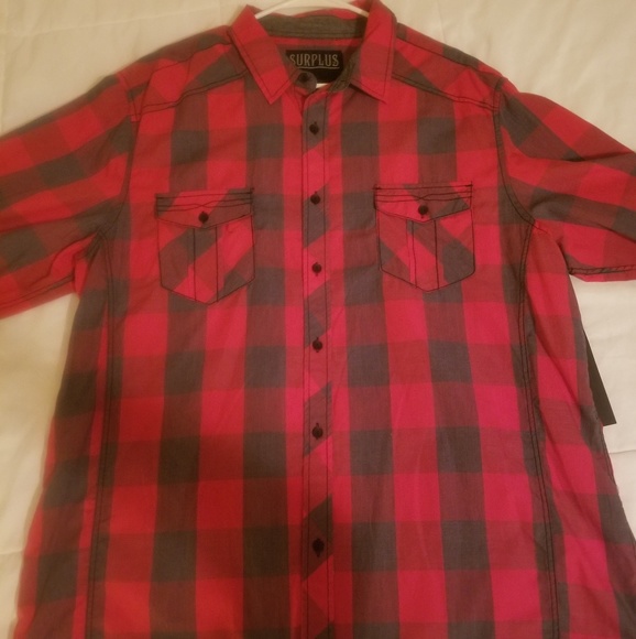 Surplus Other - Button down plaid shirt